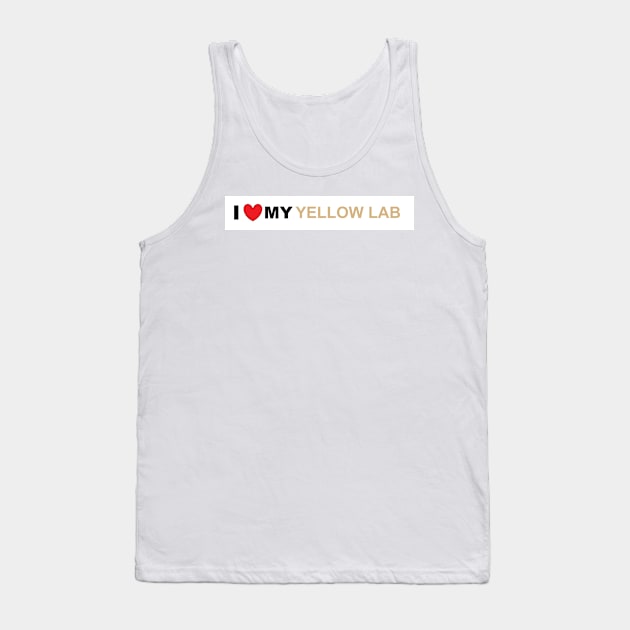 Labrador Retriever Yellow love Tank Top by Wanderingangel